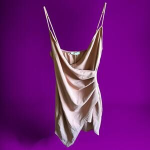 Mind Code Mini Slip Dress Women's Small Spaghetti Strap Wraparound Bodycon Sexy